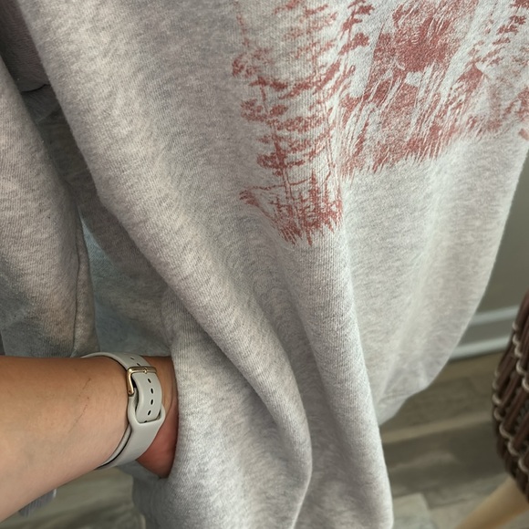 Aerie Alaska grey oversized crew neck sweatshirt - Picture 7 of 8